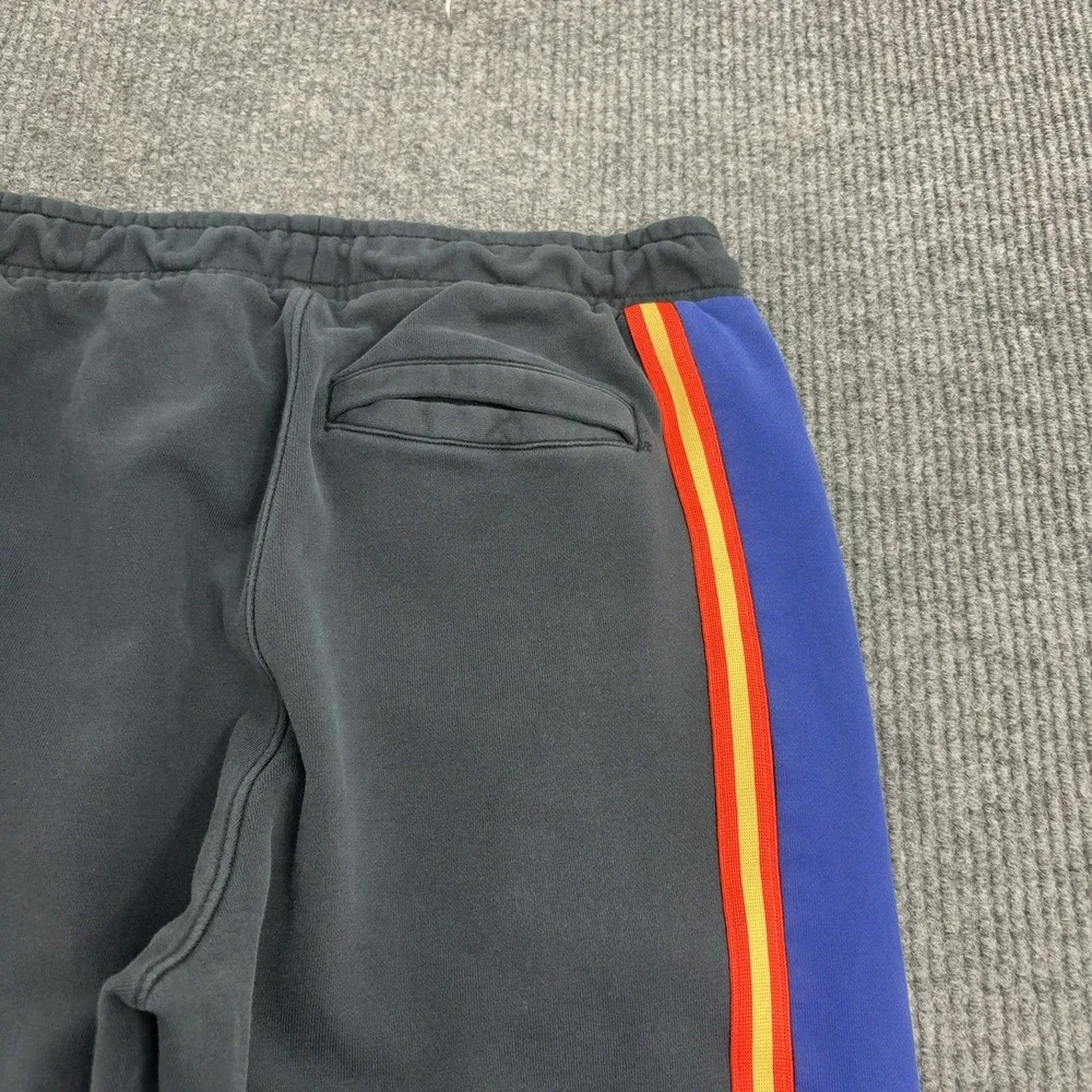 Jordan Sweatpants Mens‎ Black Blue Red Yellow Side Stripe Ankle Zip Athletic